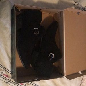 black ankle boots from jcpenny